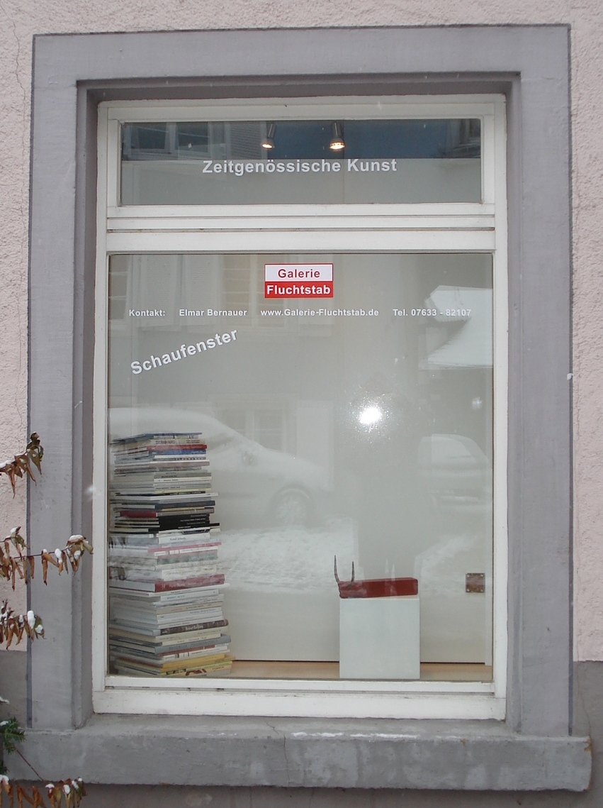 Schaufenster der Galerie Fluchtstab